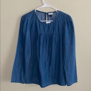 J. Crew Chambray Blouse